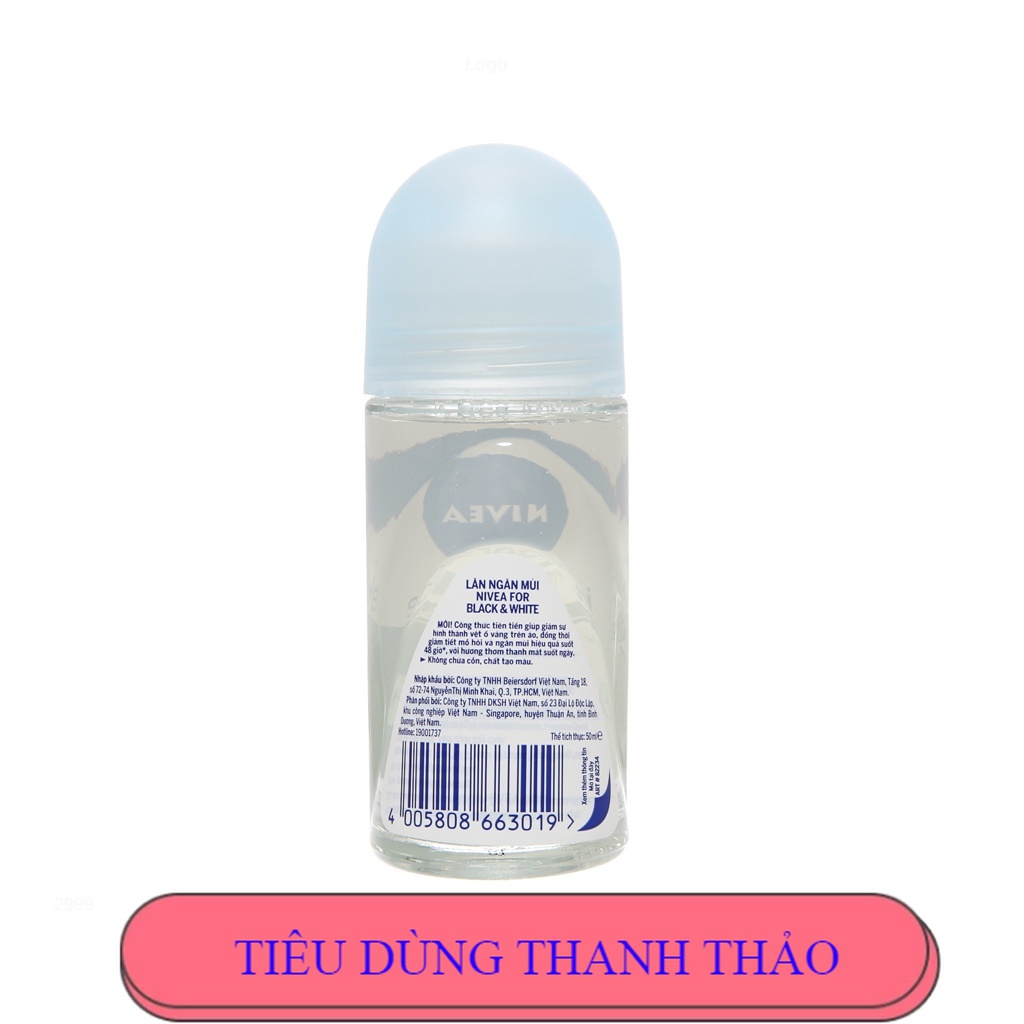 Lăn Khử Mùi Nivea Nữ 50ml - Giảm tiết mồ hôi và ngăn mùi hiệu quả suốt 48h