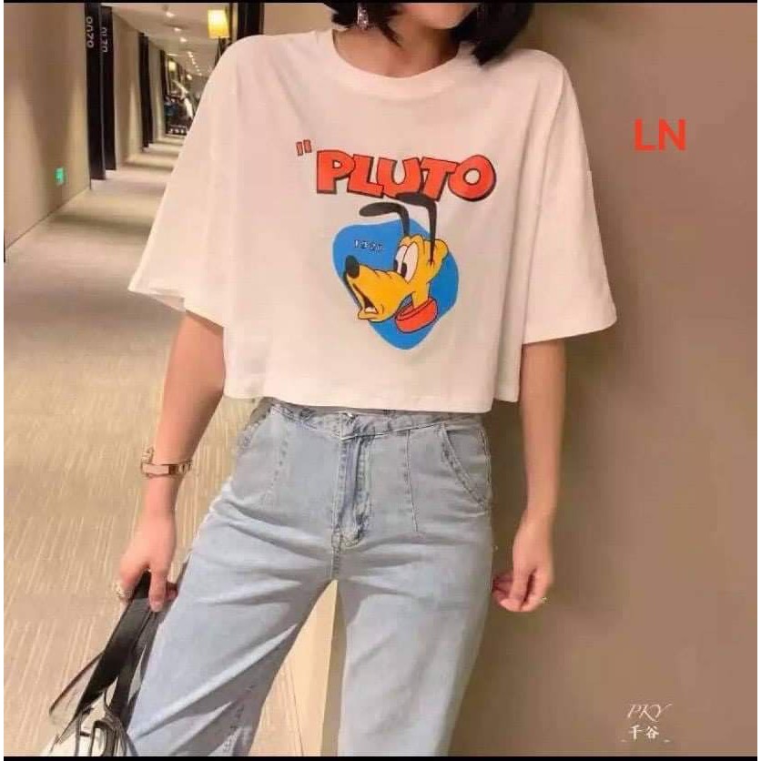 Áo croptop chó Pluto