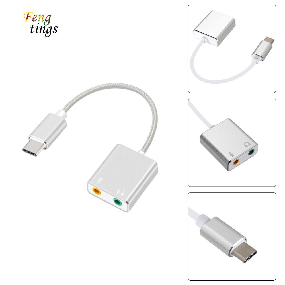 Phụ Kiện Chuyên Dụng Chất Lượng✿Thẻ Âm Thanh USB Loại C 7.1 Cho Macbook Pro Air 3.5mm