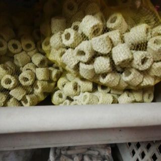 Sứ viên lọc nước - sứ nhẫn trắng - sứ trụ - vật liệu lọc, chứa vi sinh tốt cho hồ cá