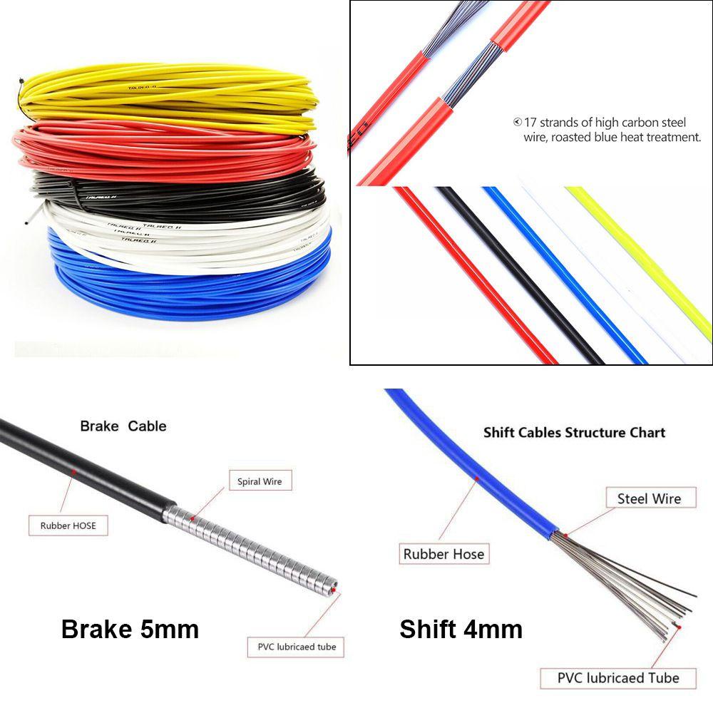 MUVAKO Dây Phanh Xe Đạp 4mm / 5mm Dài 1 / 2 / 3m