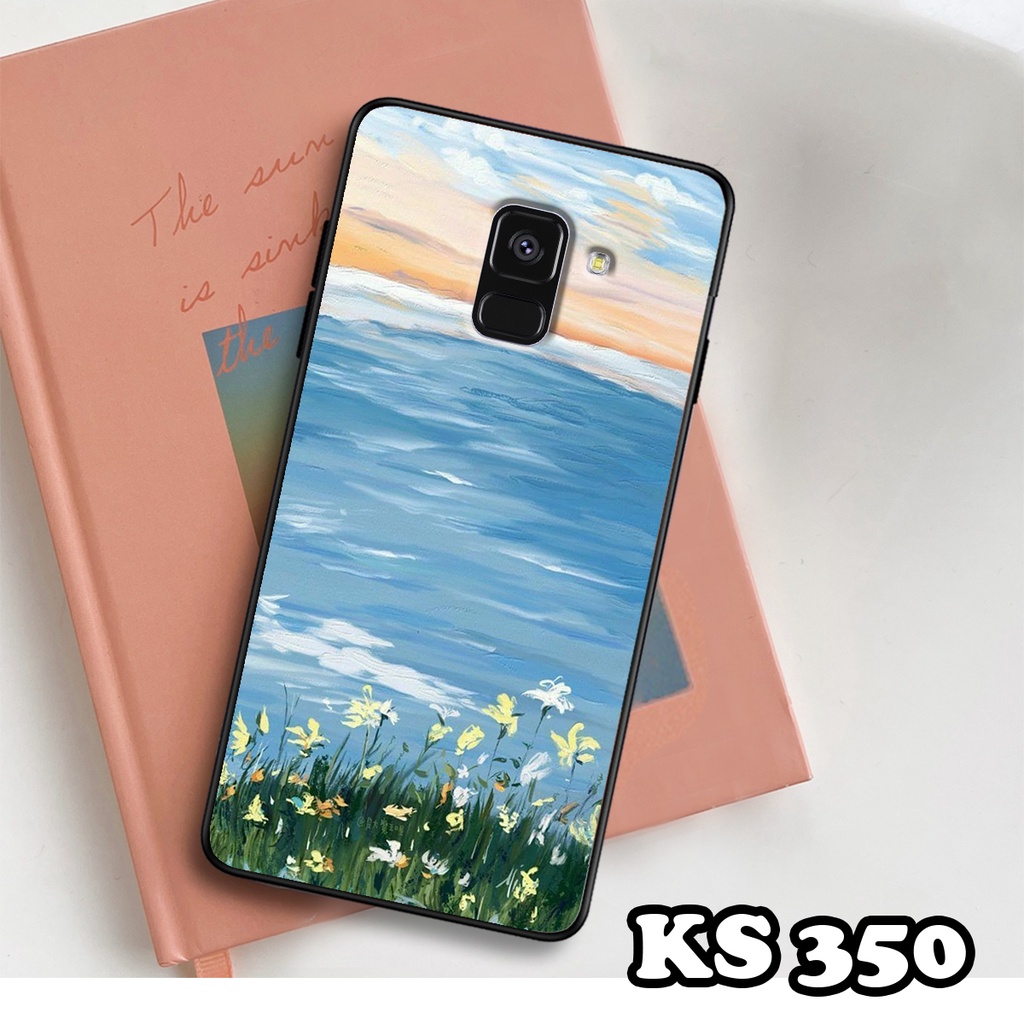 Ốp lưng Samsung A8 2018 - A8 Plus - A8 Star - Ốp Samsung in hình Cánh đồng hoa - Chất liệu TPU siêu bền