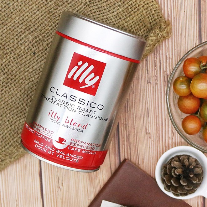 CÀ PHÊ BỘT ILLY CLASSICO COFFEE MEDIUM ROASTED ESPRESSO – 250GR GROUND