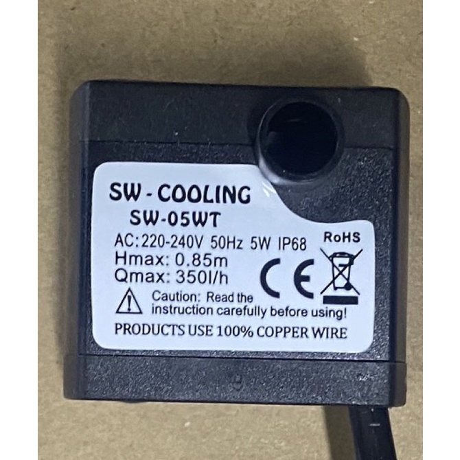 bơm quạt hơi nước, bơm bể cá 5w.