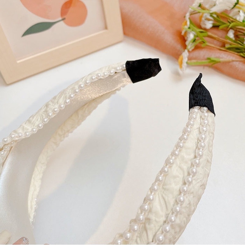 Băng Đô Trắng Thời Trang Thanh Lịch Cho Nữ