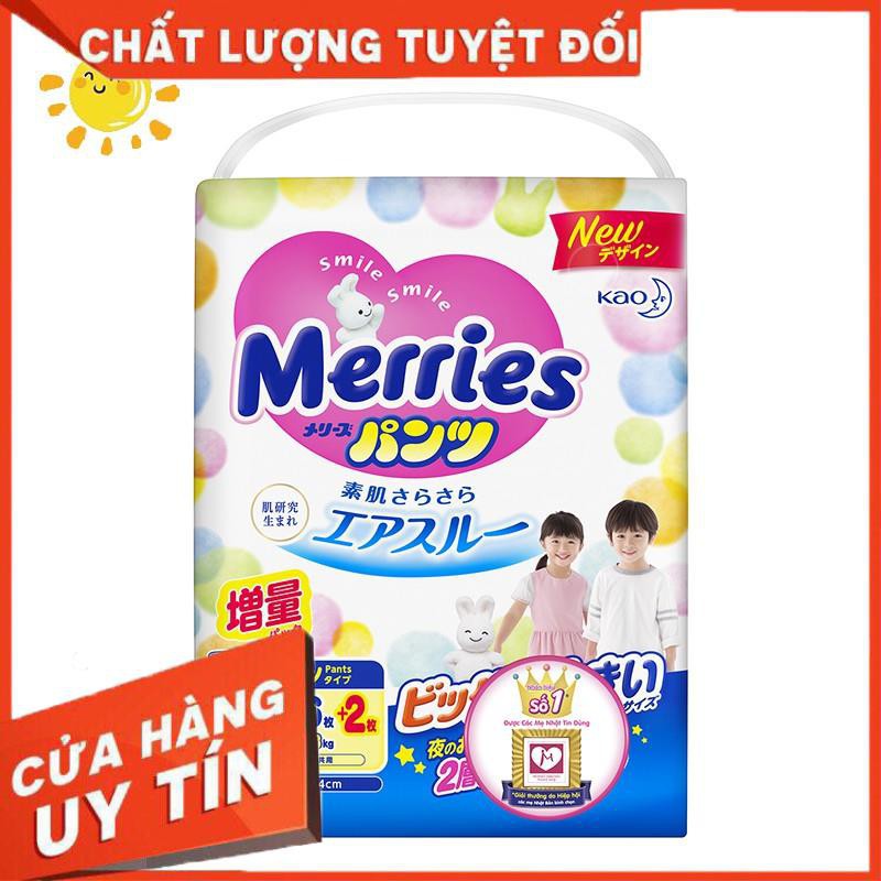 Bỉm Quần Merries Nội Địa Nhật Size XXL26 +2 Miếng (Dành Cho Bé Từ 15-28kg)