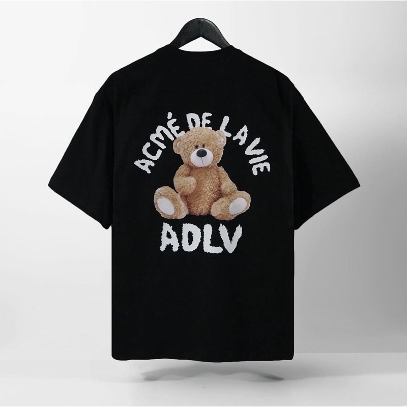 (Có Video + Ảnh Thật) Áo thun ADLV Gấu Bear - Áo thun tay lỡ unisex nam nữ form rộng oversize chất liệu Cotton co dãn 4C | WebRaoVat - webraovat.net.vn