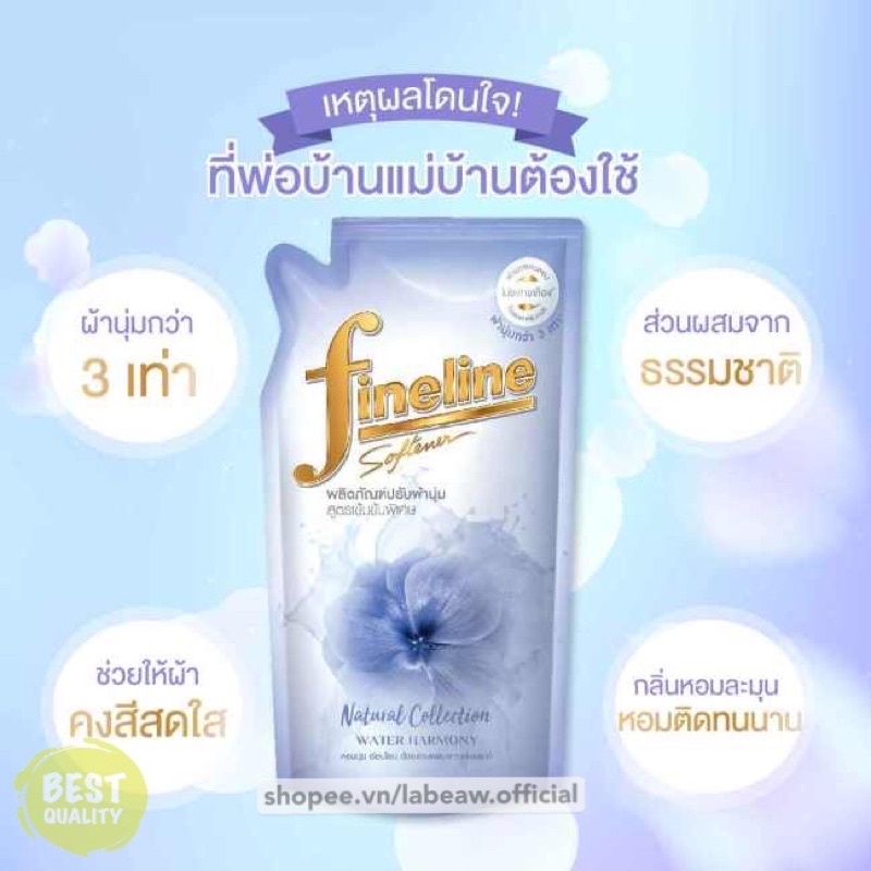 [MUA1TẶNG1] Nước xả FINELINE Thái 1.4L hương Water Harmony (thơm hơn COMFORT Thái)