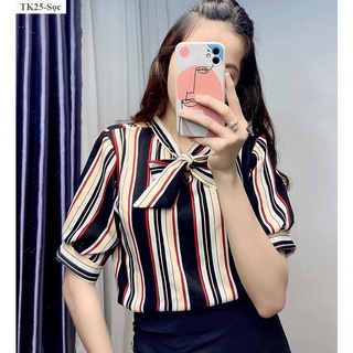Áo sơ mi nữ kiểu cột nơ - TK25