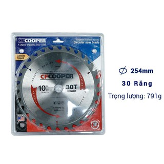 Lưỡi cưa gỗ cfcooper 255mm x 30t - sw10030