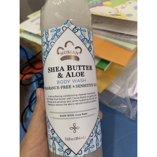 Sữa tắm Shea Butter & Aloe Nubian 384ml