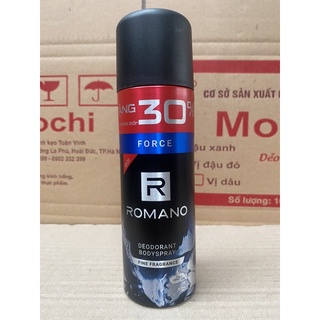 Xịt ngăn mùi toàn thân Romano 150ml ( sẵn 3 mầu)