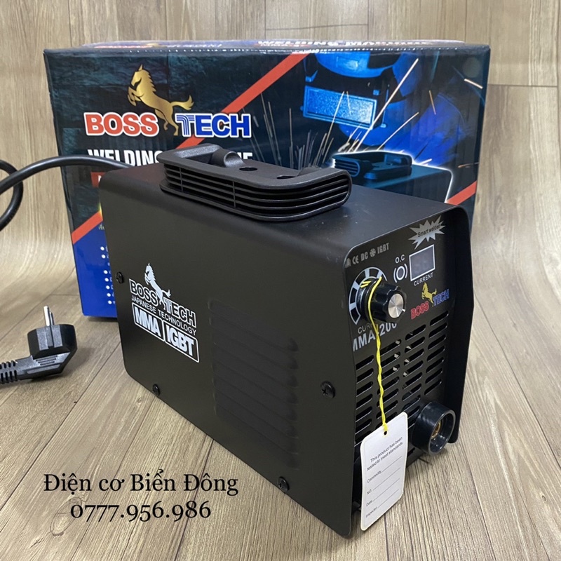 🌳 FREESHIP 🌳 TẶNG BÓ 20 que Máy Hàn điện tử mini BOSS-TECH MMA-200 thiết kế độc quyền, hàn sắt, tôn gia đình