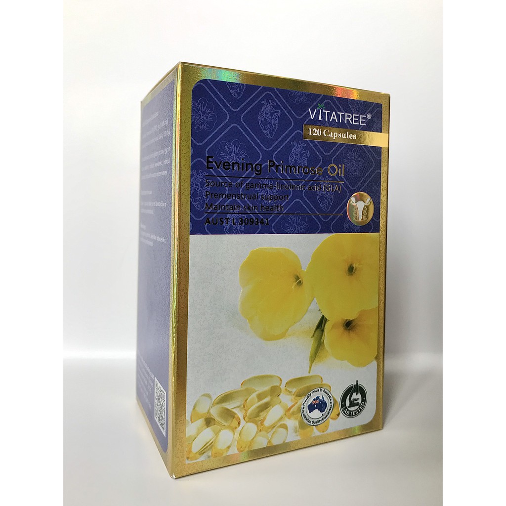 Viên uống nội tiết tố nữ Vitatree Evening Primrose Oil - Hộp 120 viên