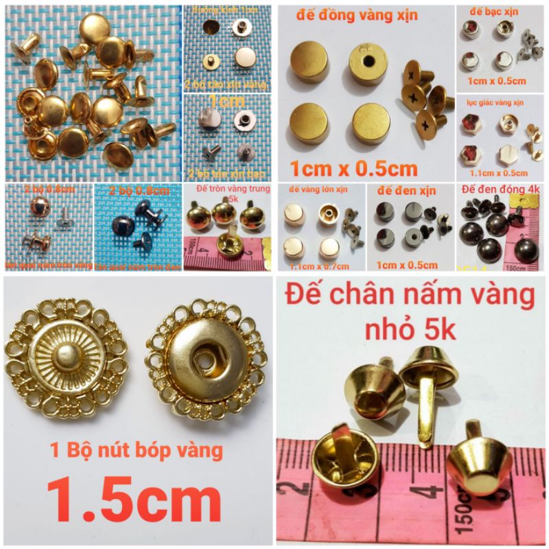 Đế Túi, Đinh Tán, Phụ Kiện Túi Xách