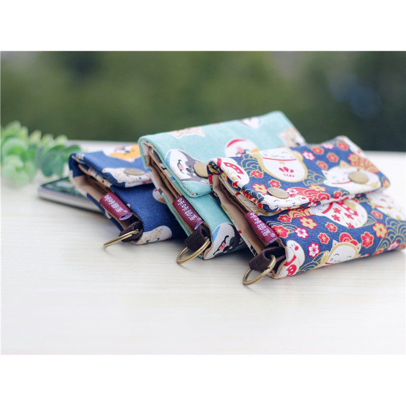 Ví Đựng Tiền Mini 30% Vải Canvas Đa Năng Phong Cách Hàn Quốc Dễ Thương Cho Nam Và Nữ