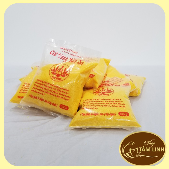 Cát kim sa vàng đặt lư hương,cát vàng tro đặt lư hương thờ cúng