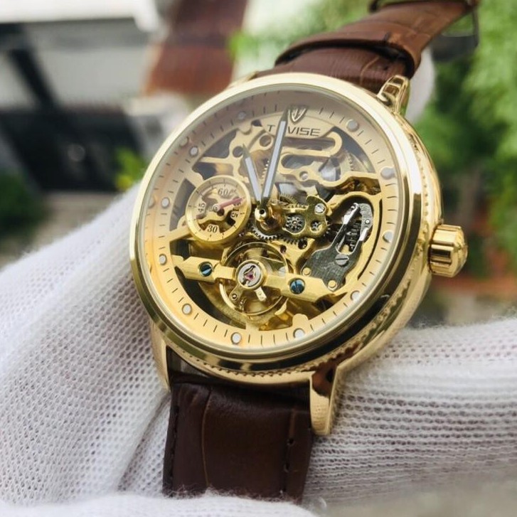 ĐỒNG HỒ TEVISE CƠ Cho Nam  DÂY DA CAO CẤP CHÍNH HÃNG