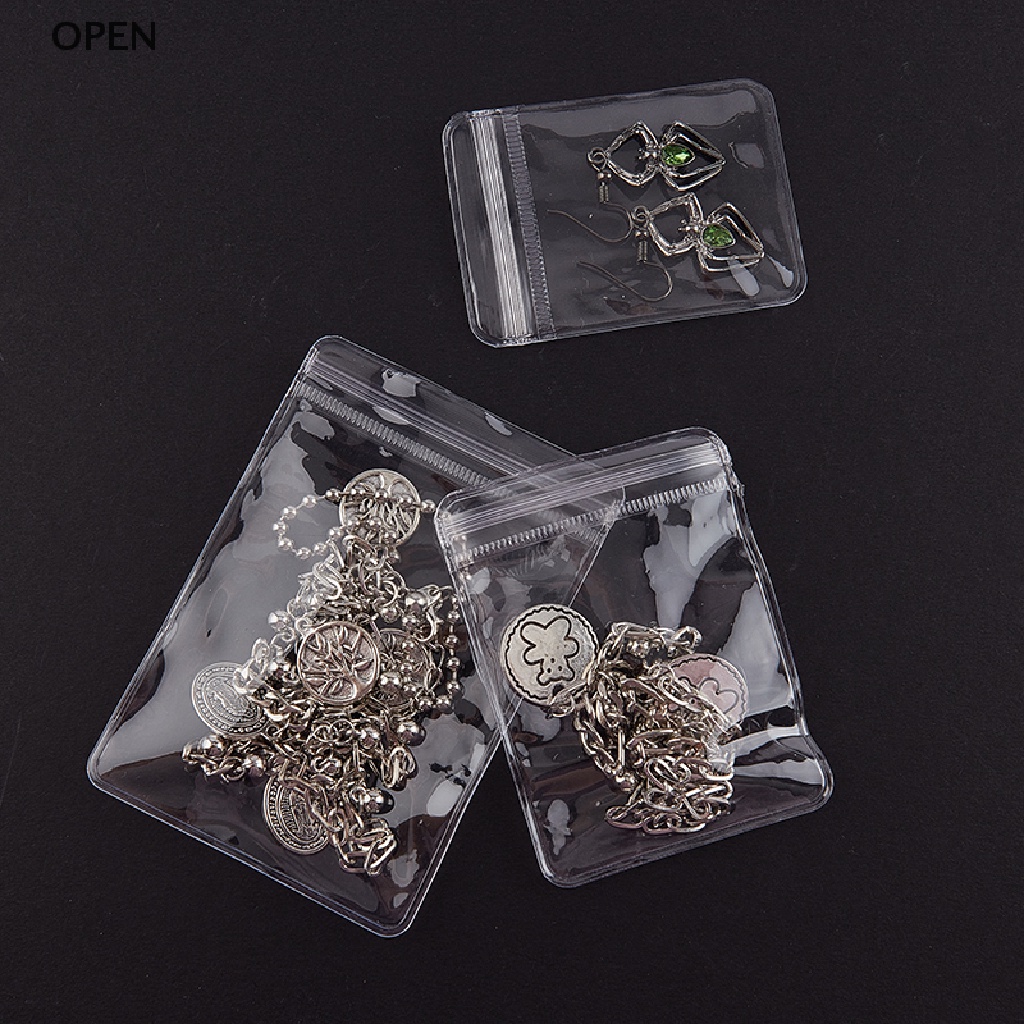 Set 20 / 26 Túi Zip Nhựa PVC Trong Suốt Đựng Trang Sức Tiện Dụng