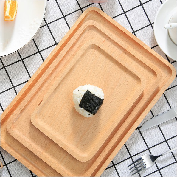 Khay/ Thớt/ Đĩa gỗ chữ nhật