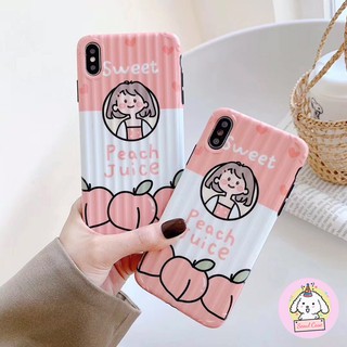 Ốp lưng điện thoại Iphone Bé Đào Hàn Quốc dễ thương Peach Juice