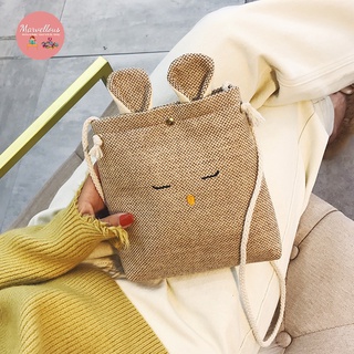 Túi Đeo Chéo Tai Thỏ Siêu Cute