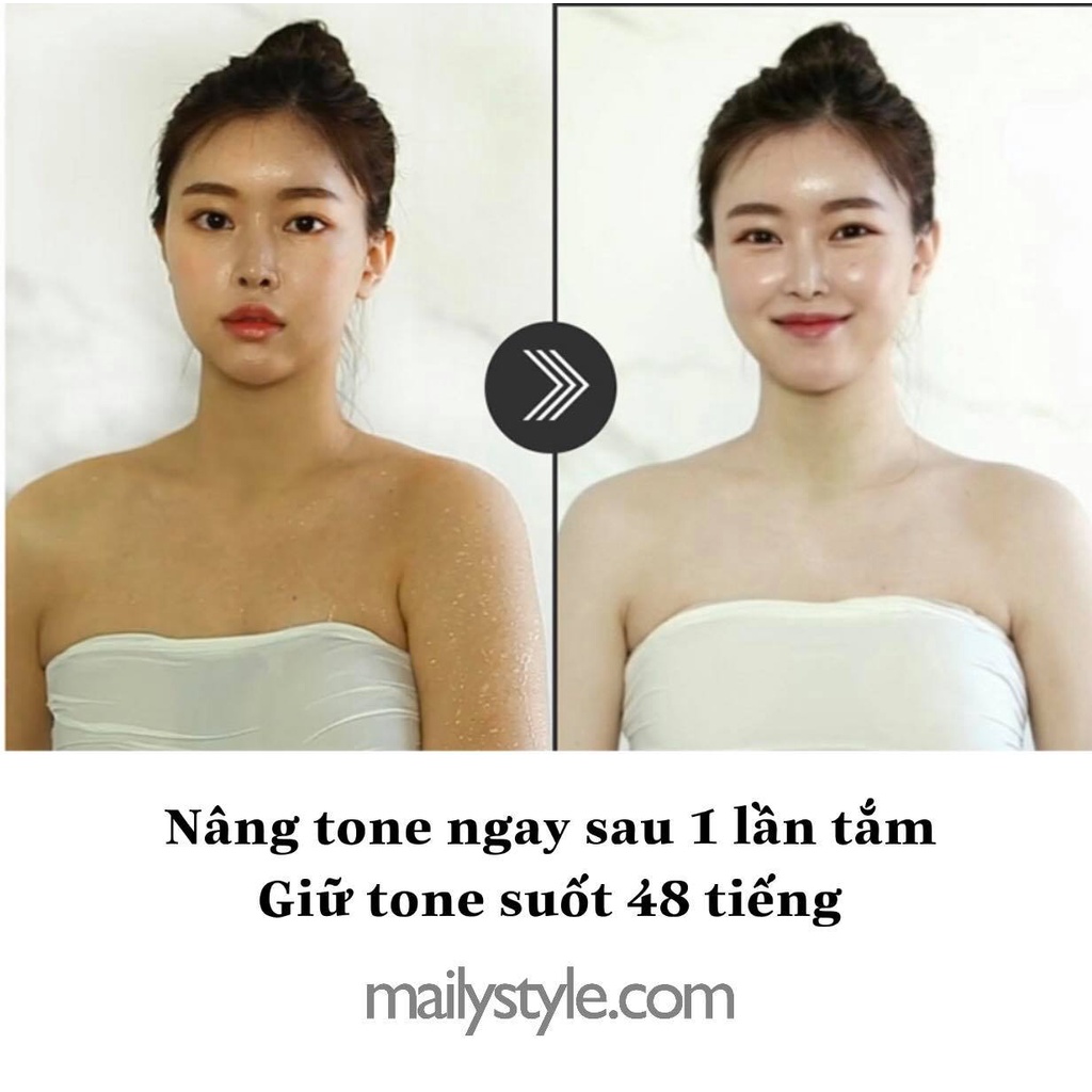 E92_Sữa Tắm Truyền Trắng Glowup In Shower Tone Up Milk Medipckme 80g