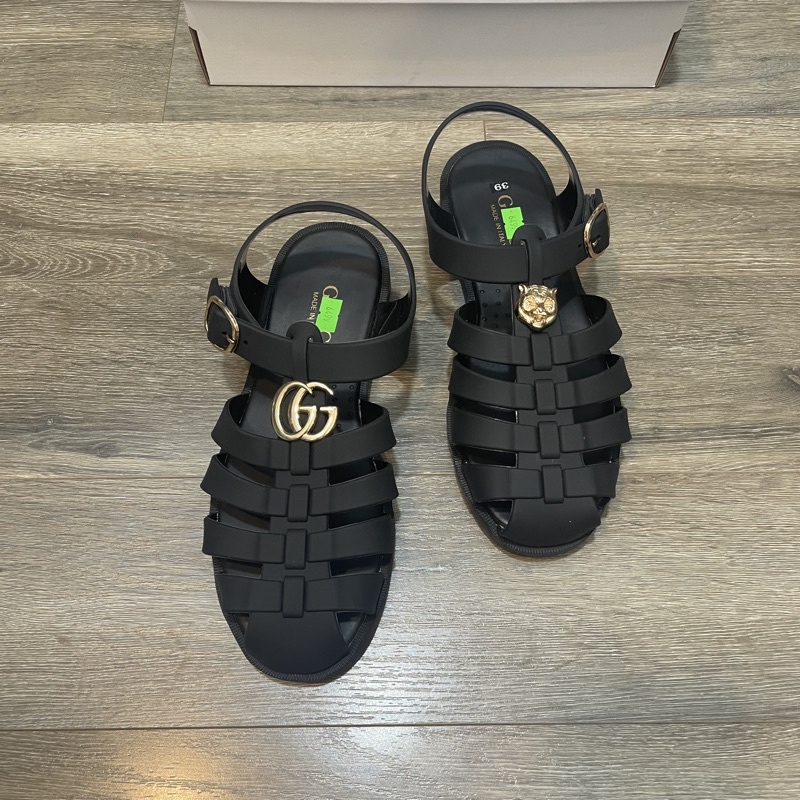 Dép Sandal Nam GC Dây Mềm - Dép Dọ GC Nam Tang Mắt Logo Vàng Net Căng