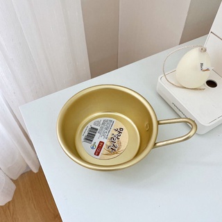 Bát Ăn Mì Có Tay Cầm Bằng Kim Loại Đơn Giản Phong Cách Nhật Bản