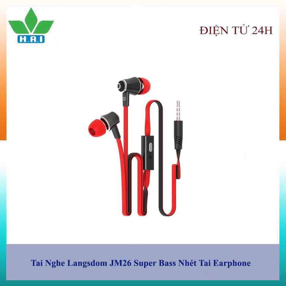 Tai Nghe Langsdom JM26 Super Bass Nhét Tai Earphone