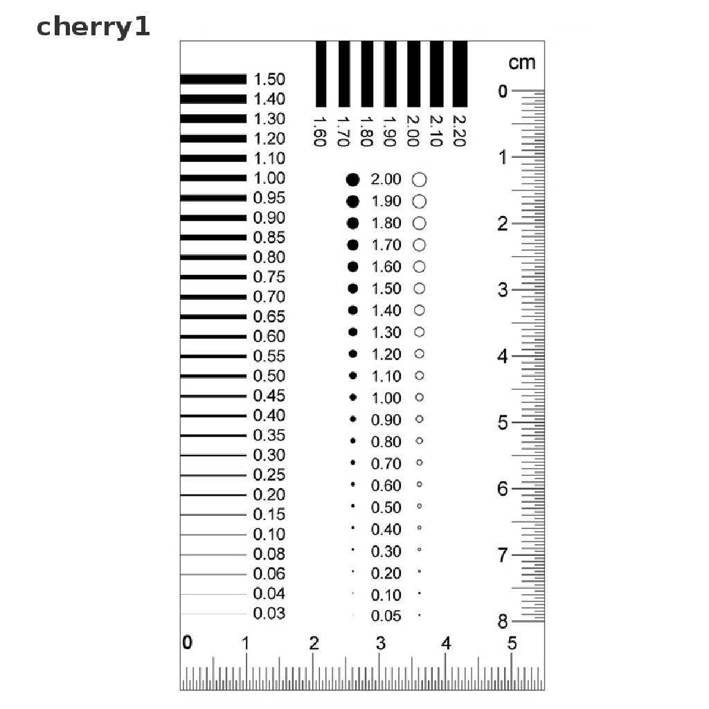 (cherry1) Thước Dây Đo Đường Kính Vết Bẩn Tương Phản
