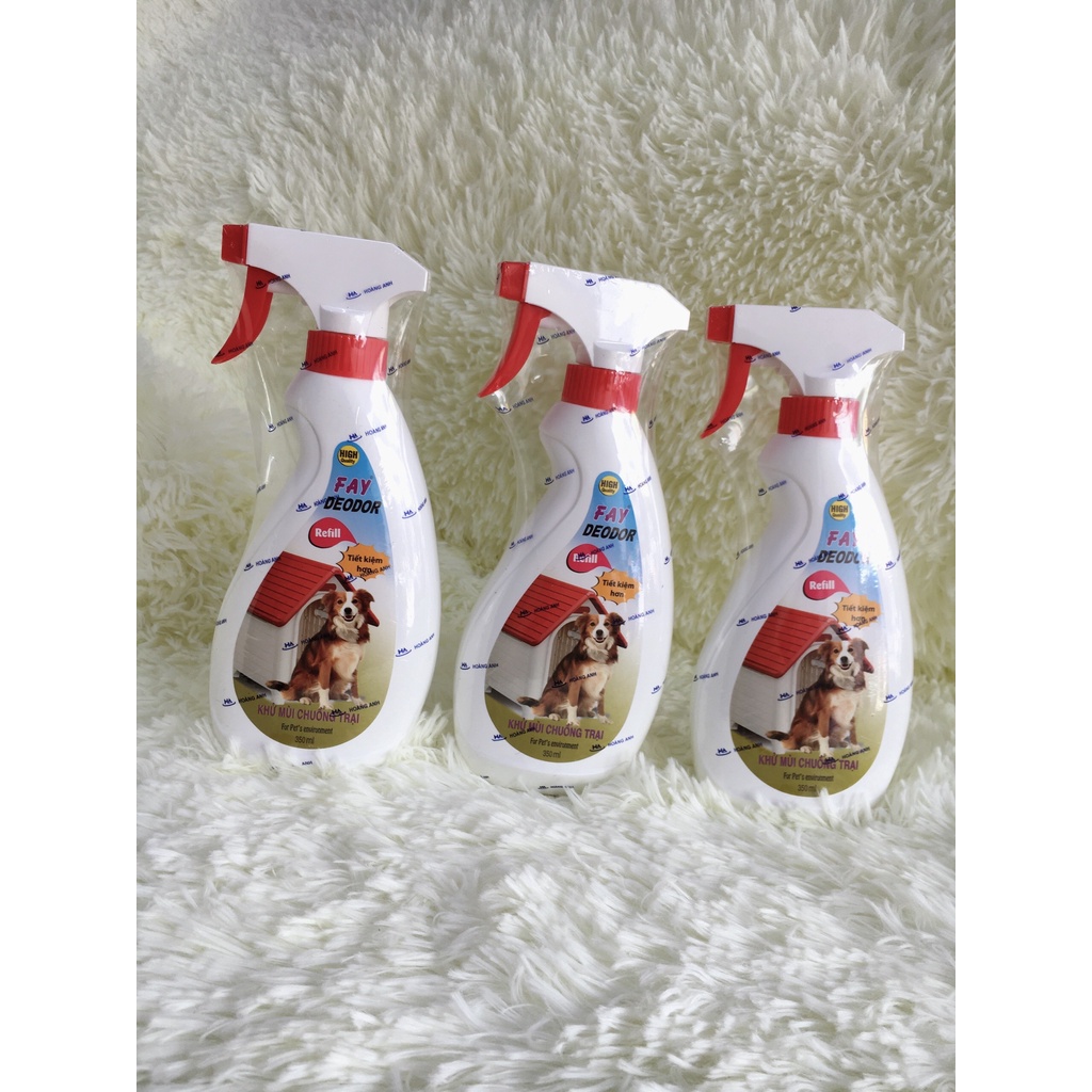 Chai Xịt Khử Mùi Hôi , Vệ Sinh Chuồng Trại Cho Chó MÈo - Fay Deodor 350ml