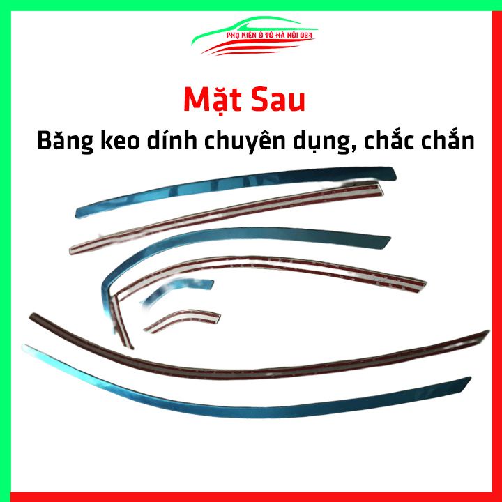 Bộ nẹp viền cong kính Inox Cho CHEVROLET CAPTIVA 2007-2019