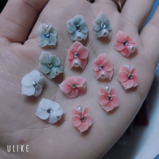 hoa bột nail - hoa ôm tay
