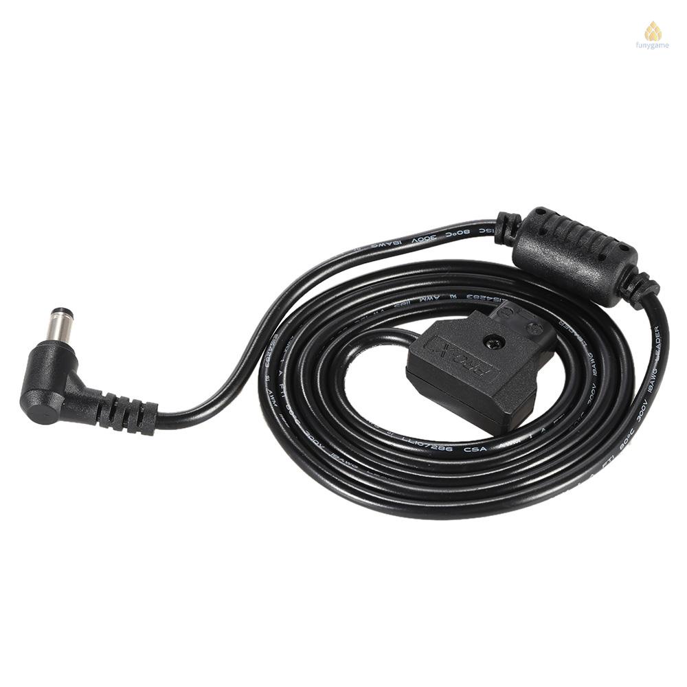Dây Cáp Nguồn Chuyển Đổi Đầu Đực D-Tap 2 Pin Sang DC 5.5 * 2.5mm Cho BMCC BMPC DSLR Dài 113cm