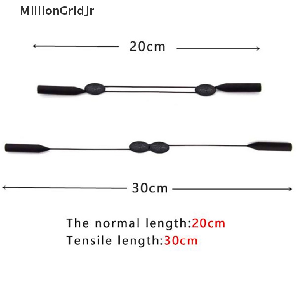 1 bộ dây đeo mắt kính bằng silicone có thể mở rộng