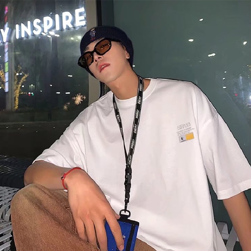 Áo Thun Tay Ngắn Dáng Rộng In Họa Tiết Thời Trang Mùa Hè Phong Cách Hàn Quốc Cho Nam Và Nữ Size M-5XL