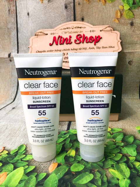 Kem chống nắng Neutrogena Clear Face Sunscreen 88ml