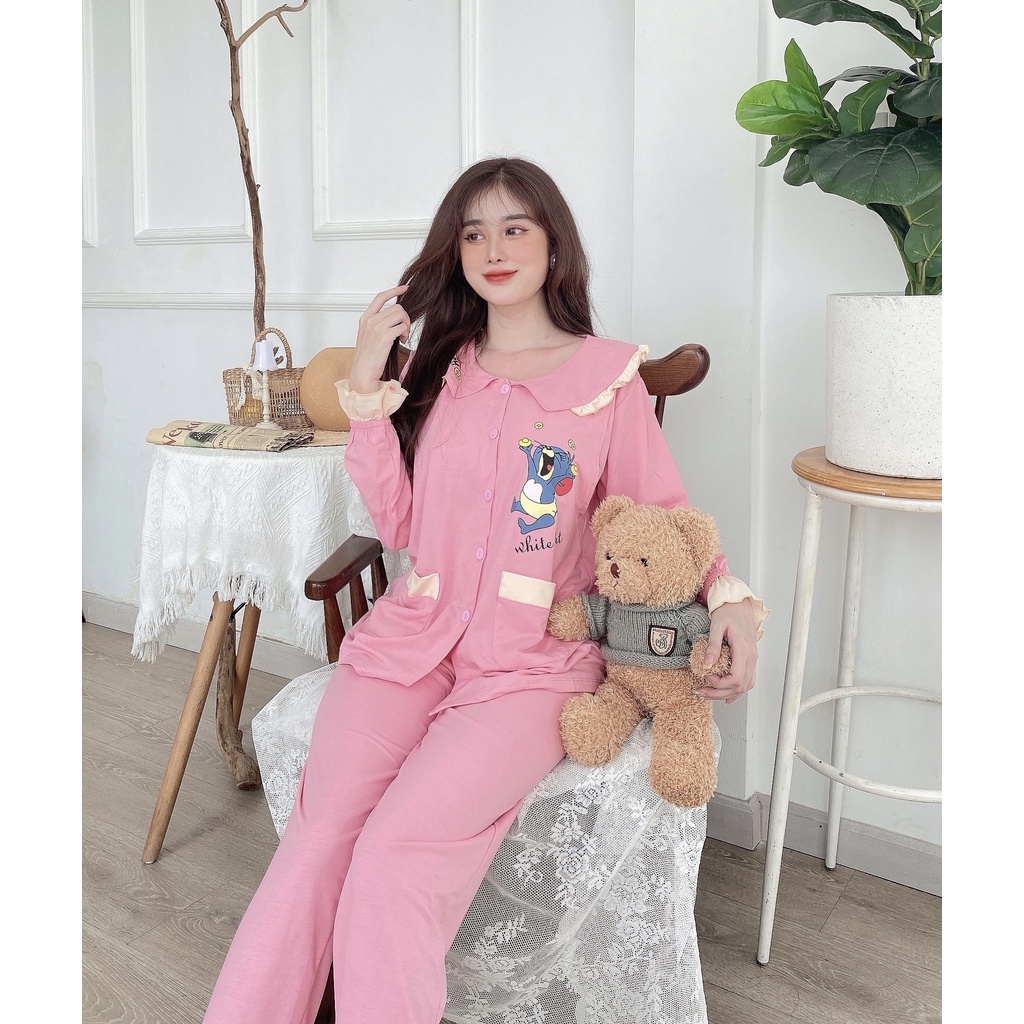 Bộ bầu và sau sinh chất cotton Sài Gòn mềm mịn Thu Đông 𝐁𝐃𝟒𝟗