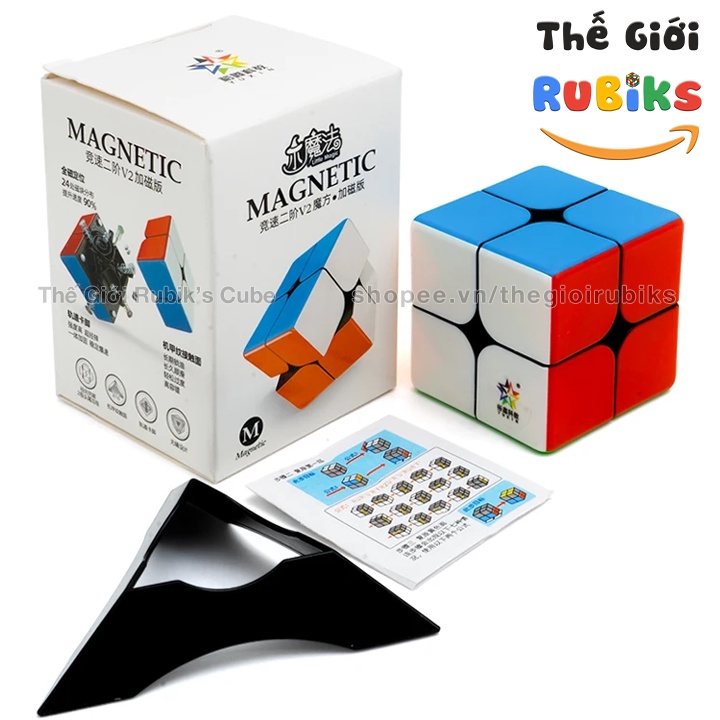 [Bản V2] Rubik 2x2 YuXin Little Magic 2x2x2 M Có Nam Châm