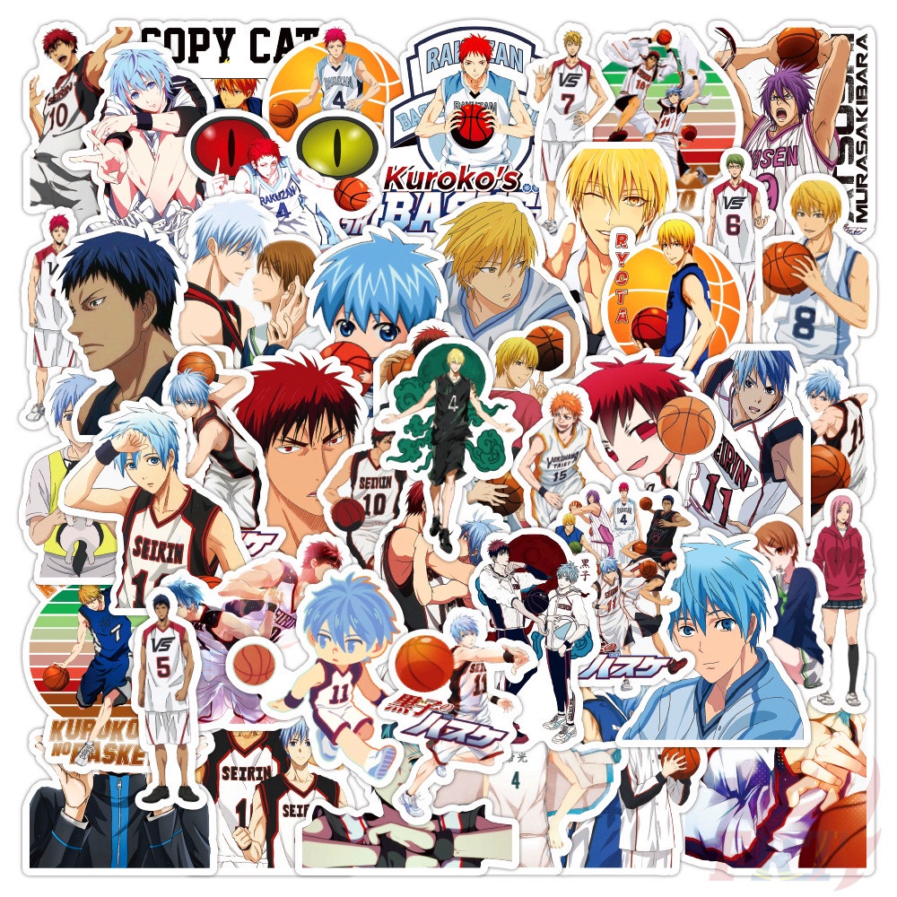 ❉ Miếng Dán Trang Trí Phong Cách Kuroko'S Basketball Series 01 ❉ Bộ 50 Miếng Dán Trang Trí Chống Thấm Nước Hình Nhân Vật Trong Kuroko Tetsuya