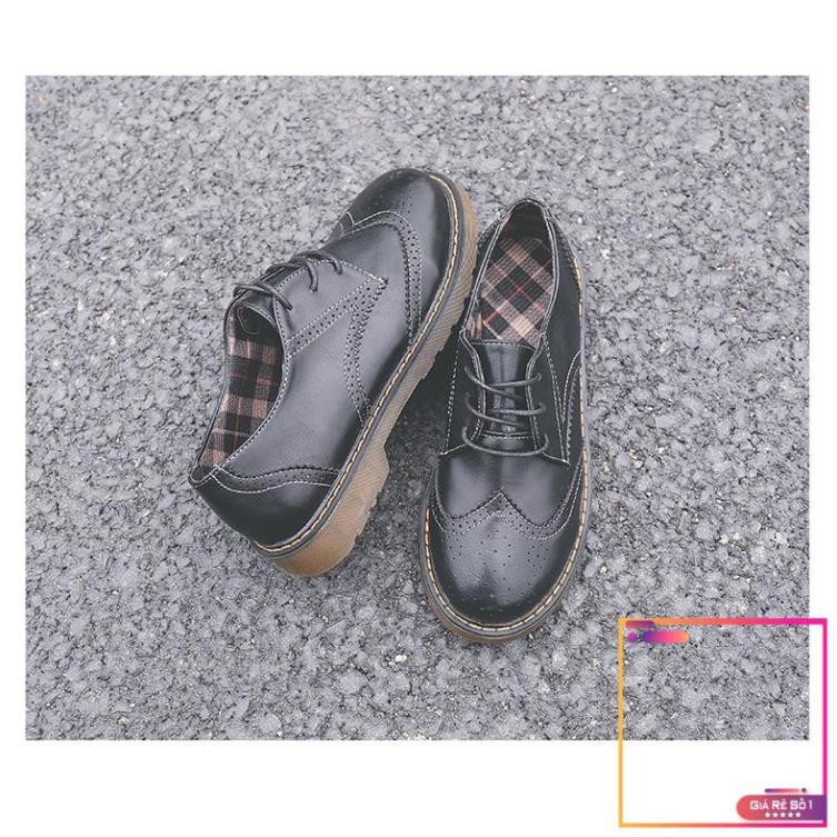 Giày oxford vintage đục lỗ 2 dây buộc -v01