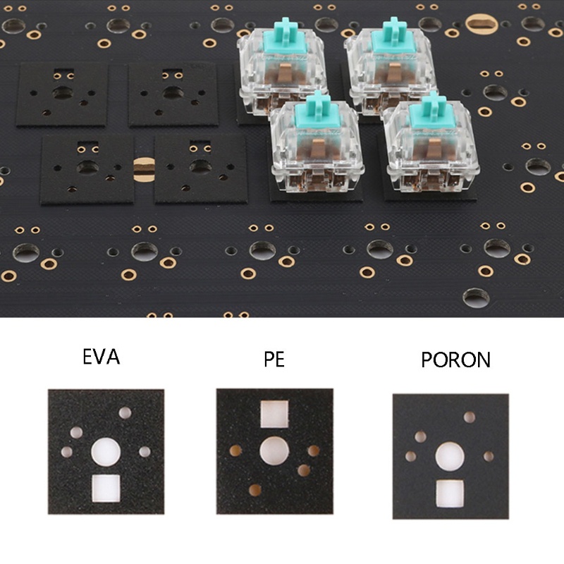 Set 120 miếng dán cách âm giảm tiếng ồn cho công tắc bàn phím