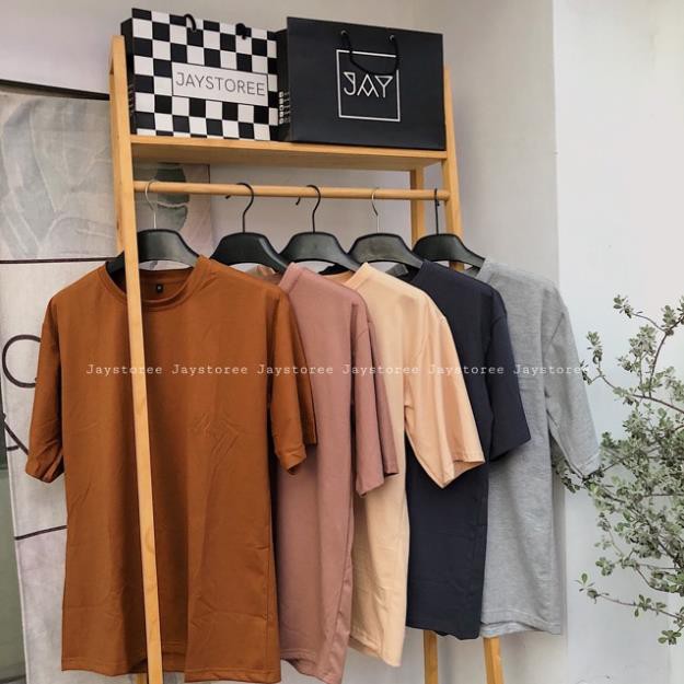 ÁO THUN TRƠN OVERSIZE UNISEX màu NÂU BÒ/NÂU/TAN/XÁM ❤️/Nam nữ unisex/FREESHIP 50K ❤️ ,