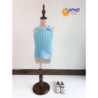Set 2 áo ba lỗ xanh/ghi [HM Authentic] - Ảnh thật