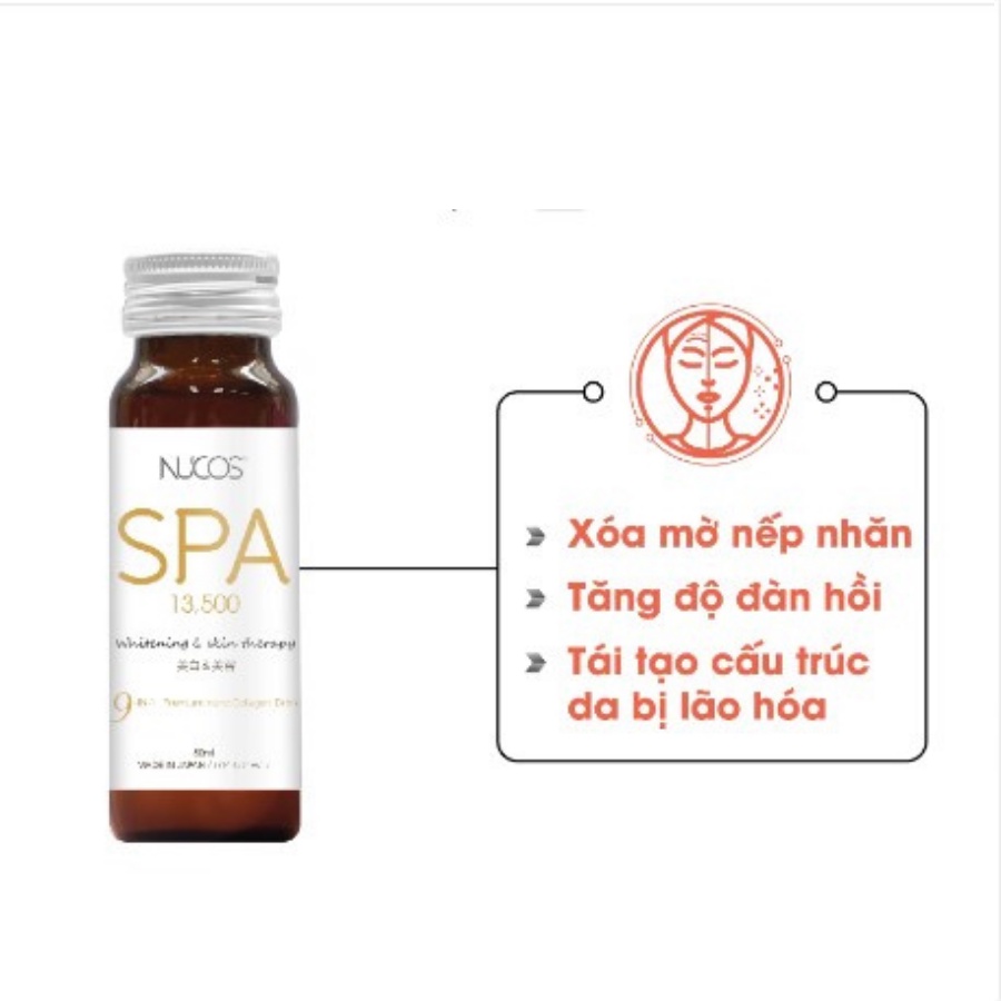 Nước uống bổ sung Collagen Nucos Spa 13500, 50ml x 10 chai - AJA'S SKINLAB