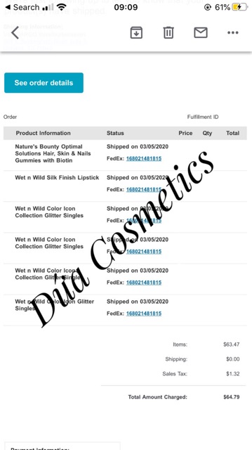 Nhũ mắt Wet N Wild Color Icon Glitter Singles