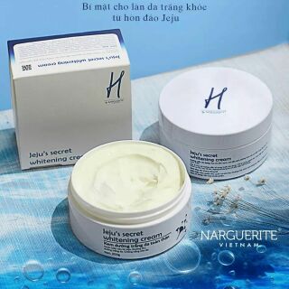 KEM BODY DƯỠNG TRẮNG TOÀN THÂN JEJU'S SECRET WHITENING CREAM H NARGUERITE(200gr)