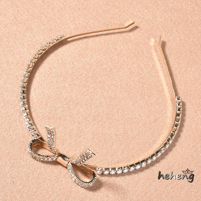 Vương Miện Cài Tóc Hình Nơ Xinh Xắn Cho Cô Dâu