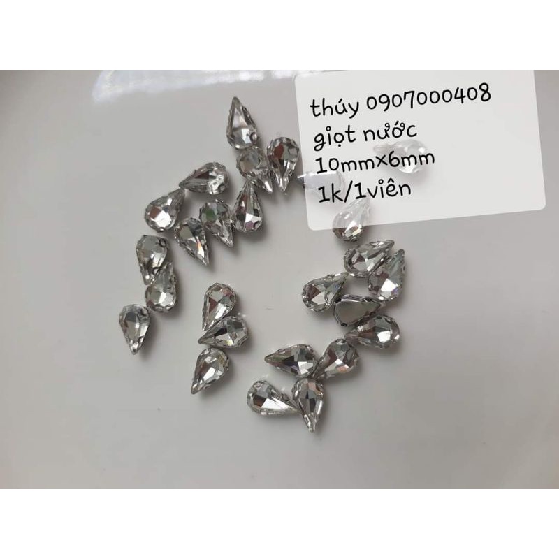 Đá giọt nước thời trang size 10×6mm